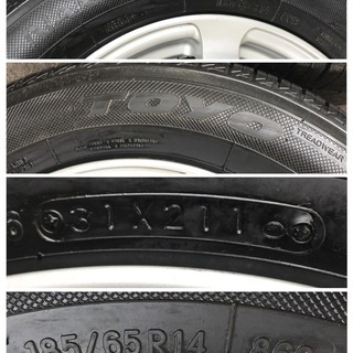 値下げ バリ山　185/65R14 86S TOYO NANOENERGY 3 PLUS　2016年製　ENKEI　14×6　10穴マルチ