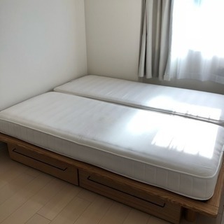 【2月中値下げ】無印良品　スモール　ベッド ☆値下げしました☆無印スモールベッド2台