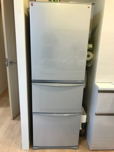 美品2013年購入 2012年製　東芝　冷蔵庫　GR-E38N(SS)　シルバー