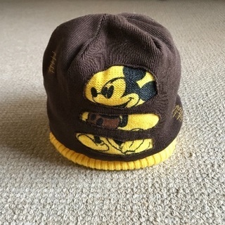 帽子⑤ ダメージデザイン ミッキーニット帽🧢
