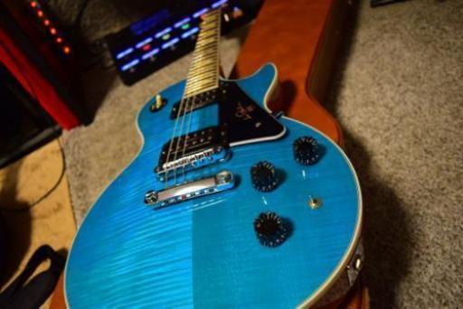 値下げしました Gibson Les Paul Signature 14 Carribean Blue レスポール Kota Saito 牛久の楽器の中古あげます 譲ります ジモティーで不用品の処分