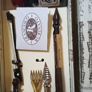 新品 ルビナート 万年筆 セット 楽器 ヴァイオリン イタリア製 譜面 レア