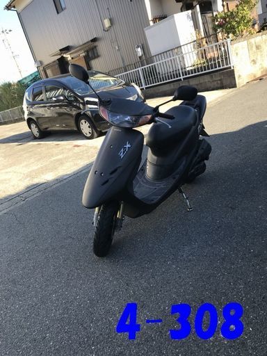 お取引頂きました。愛知県公安委員会登録業者(オートバイ商)☆GARAGE-ECO千音寺☆軽整備＆点検済み☆前後タイヤ新品ライブディオZX中期灰　4-308名古屋市中川区より!!