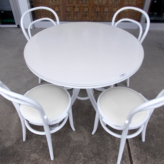 ◆IDC　秋田木工の丸ダイニングセット　曲木　北欧風◆