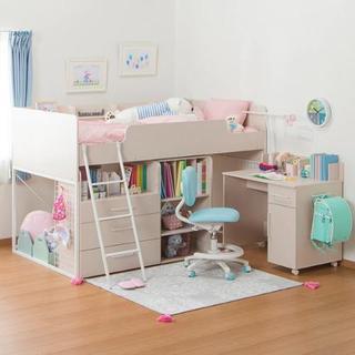 ニトリ　システムベッドデスク ニトリ システムベッドデスク(デニッシュ25 デスクライト付きLSO