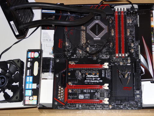 intel i7 6700K + ASRock Fatal1ty Gaming Z170 Gaming K6 + 水冷CPUクーラー 希望があればグラボ