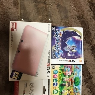3DS LL本体とポケモン・どうぶつの森ソフトのセット