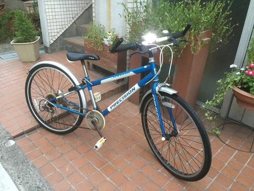 プレシジョンジュニア 24インチジュニア用クロスバイク Ledサイクルライト ハードlock付き中古車です Sekky 鹿児島中央のクロスバイク の中古あげます 譲ります ジモティーで不用品の処分