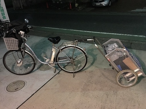 リヤカー（電動アシスト自転車付きなら計40,000円）