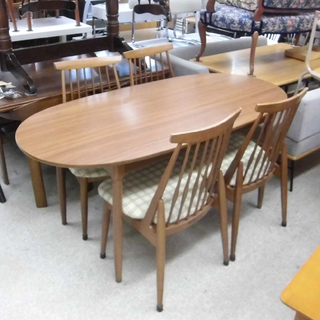 ダイニングセット 4人掛け 浜本工芸 オーバル レトロアンティーク 札幌 西区 西野