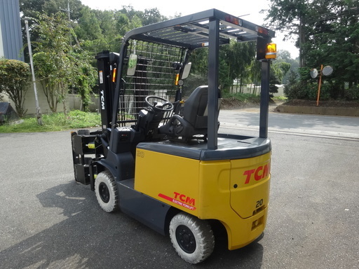 ロールクランプ　2トン　バッテリー　フォークリフト　TCM　全回転