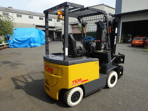 ロールクランプ　2トン　バッテリー　フォークリフト　TCM　全回転