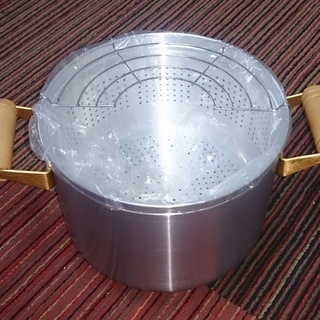 内網付き、揚げ網つきアルミ鍋