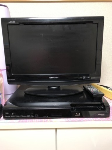 SHARP テレビ ブルーレイ set