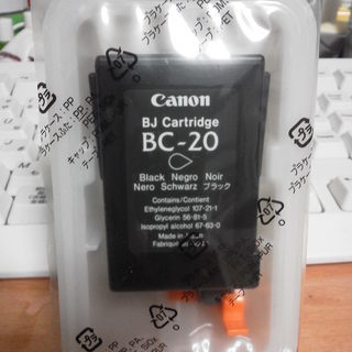 Canon　プリンタ用インクカートリッジ　BC-20×1個