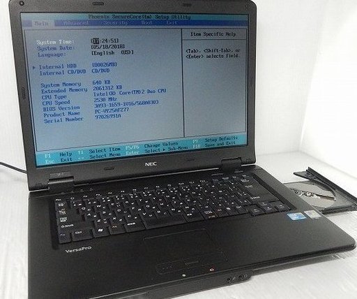 ノートパソコン 9800円　NEC　15.4inchW　DVD-ROM　Windows10