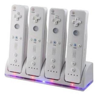 4台同時充電wii U/Wii用 リモコンバッテリー4個付USB充電