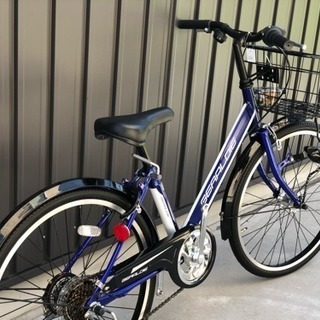 売切⬛️新車☆ジュラルディジュニア◆２２インチ　LEDオートライト◆シマノ６段変速 ◆ブルー