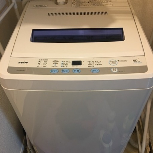 SANYO/全自動洗濯機 6kg【ASW６０Ｄ】2011年製