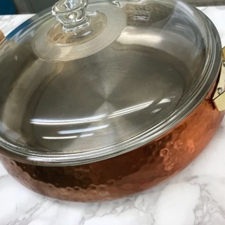 未使用 純銅鍋 両手鍋 28cm