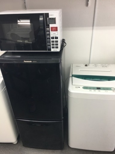 (特価)生活家電三点セット(冷蔵庫、洗濯機、電子レンジ)販売致します。