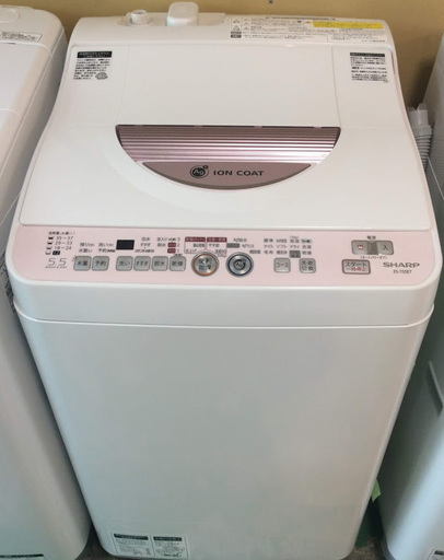 【送料無料・設置無料サービス有り】洗濯乾燥機 SHARP ES-T55E7-P 中古
