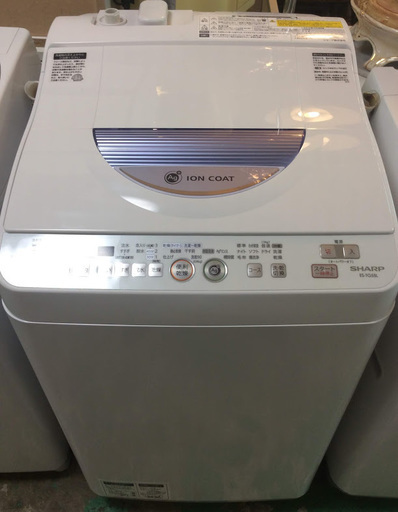 【送料無料・設置無料サービス有り】洗濯乾燥機 SHARP ES-TG55L-A 中古
