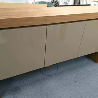 大型高級 飾り棚 W1625×D350×H850㎜ キャビネット・チェスト (18791)