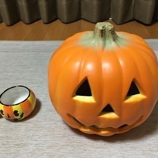 ハロウィンに！ カボチャ型ライト+カップ 中古