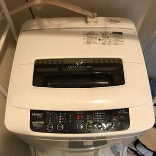 ハイアール 洗濯機 4.2kg  2013年式  JW-K42F
