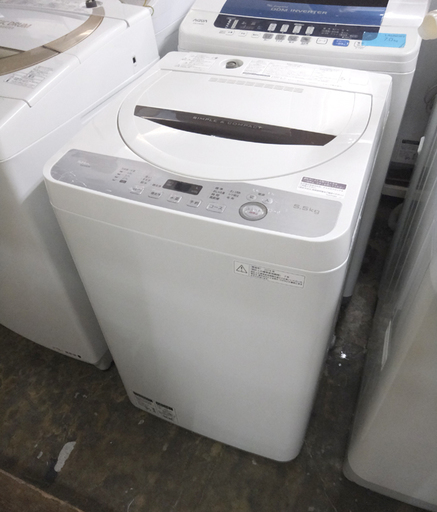 最低価格の 札幌 洗濯機 シャープ ES-GE5B 全自動洗濯機 5.5kg SHARP