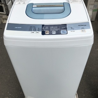 【交渉成立】5㎏洗濯機&ガスコンロの2点セット 10km圏内の方、配送・設置無料!の画像