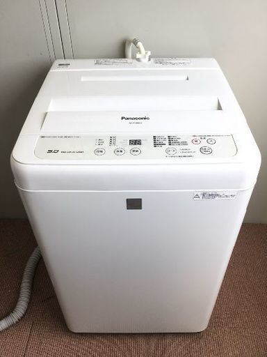 極美品‼ Panasonic パナソニック 洗濯機　2017年製　5.0kg 白　NA-F50ME4