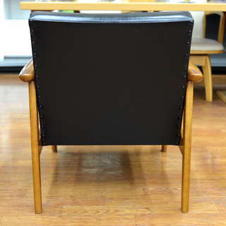 レア✨ カリモク 1シーター Kチェア レザー ブラック カリモク60 Kチェア1シーター ≪ワイド≫ スタンダードブラック