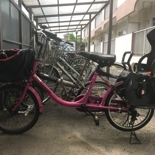 値下げ⭐️後ろ子供乗せ用 自転車 ピンク