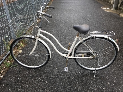 中古自転車 白色2