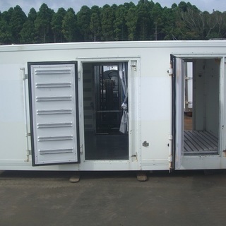 ♪千MK♪物置♪コンテナ♪左右サイドドア付き♪アルミ箱♪