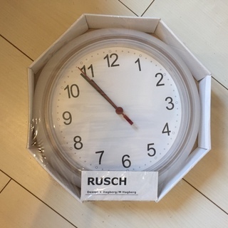 未開封　IKEA イケア　壁掛け時計　RUSCH