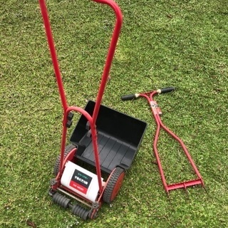 手動芝刈り機 芝生スパイクのセット