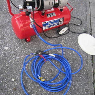 使用頻度少！静音オイルレスエアーコンプレッサー