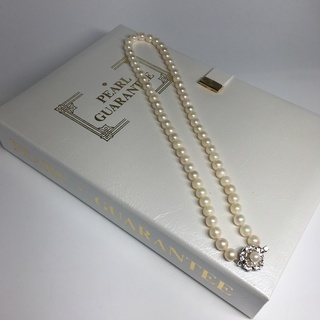 本真珠 パールネックレス 鑑別書 中央宝石研究所