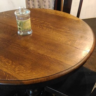 ★アンティーク★伸縮可能!!★ダイニングテーブル椅子セット★