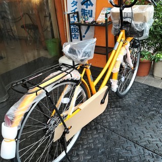 ☆特価新車！26インチ ママチャリ メタリックイエロー♪