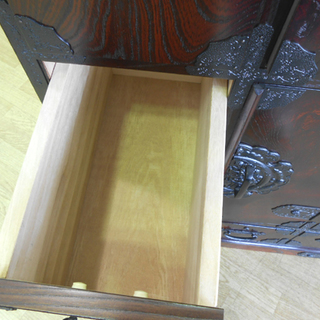 筑後民芸 階段箪笥 彩り階段 右下り チェスト 欅 ケヤキ 鍵付き 5段 桐内装 焼印入り 和家具 階段 箪笥 タンス 札幌 清田区 平岡