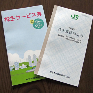 ◆JR東日本 株主優待割引券 + 株主サービス券◆2019年5月...