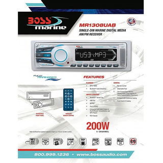  BOSS 新品未使用 防水マリンステレオデッキ マリンオーディオ マリンデッキ USB Bluetooth エアロギア21