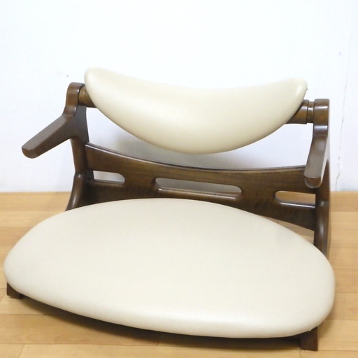 起立木工 座椅子 CAチェア/キャスパーチェア 100R-BE 高さ35㎝ 幅60㎝ 奥行43㎝ 　/SR2