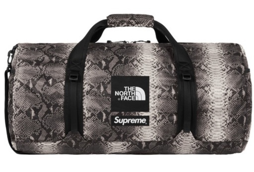 Supreme The North Face Snakeskin Flyweight Duffle Bag ノース フェイス ダッフルバッグ　ボストン ブラック スネーク
