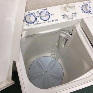 配達無料地域あり＊美品＊アクア 2017年製 5.5キロ 二槽式洗濯機＊激安 