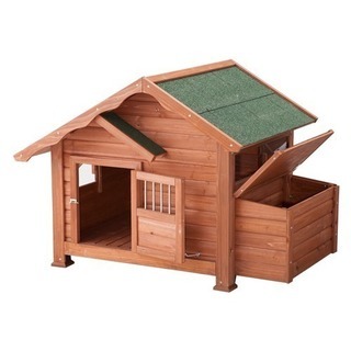 木製犬舎ＤＸ コテージ調 犬小屋  中型 大型 組み立て式